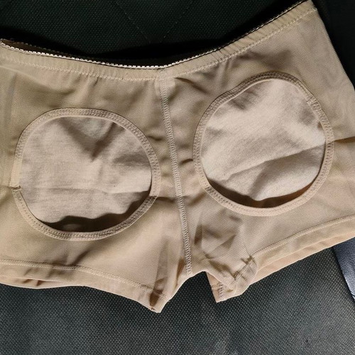 Latex Butt Lift Shorts Large Beige new