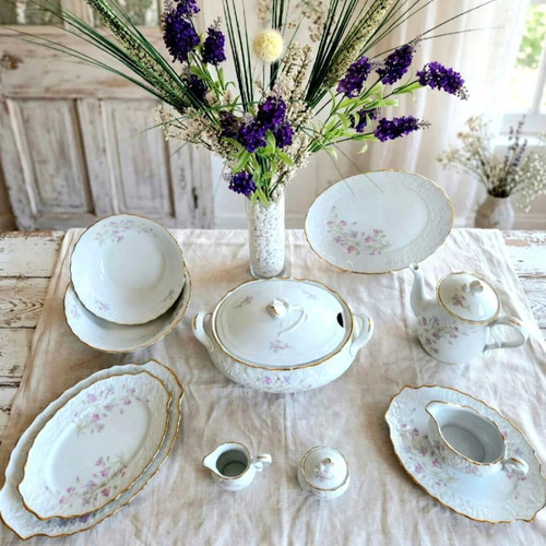 Vintage Mitterteich Bavaria Porcelain Dinner and Tea Service set like new