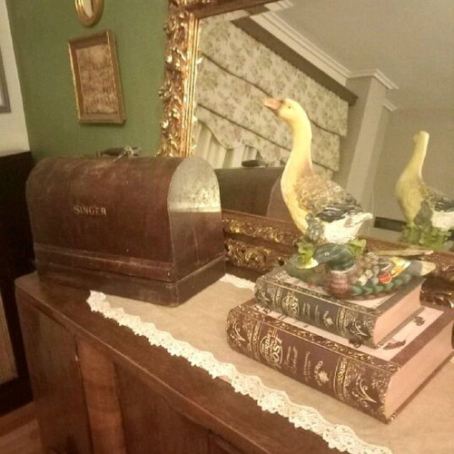 Carved large mirror like new
