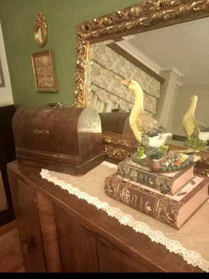 Carved large mirror like new