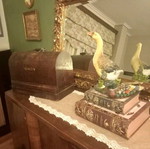 Carved large mirror like new