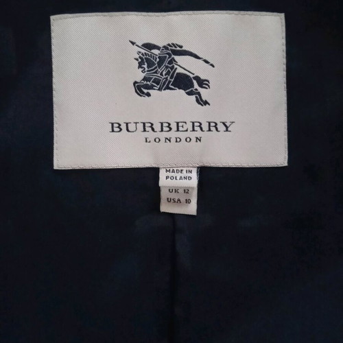 Burberry women's jacket new, size L, black, 96% wool