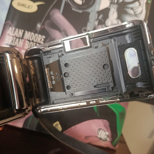 Olympus μ[mju:]-1 Limited Mirror Silver 35mm film camera used