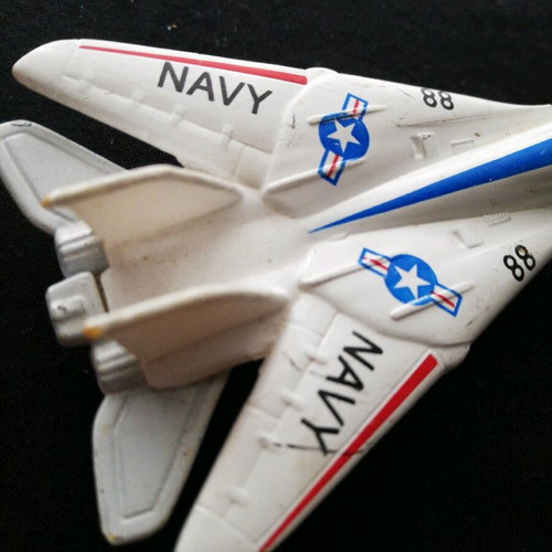 Fighter plane toy used, plastic miniature