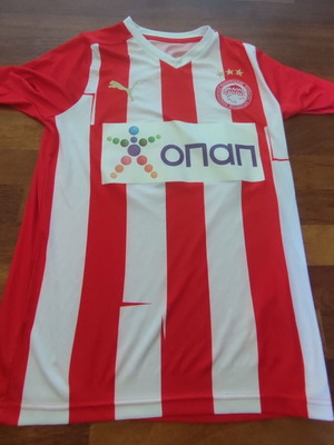 Olympiacos Puma Kids Jersey and Shorts Set Size 14–16 Like New