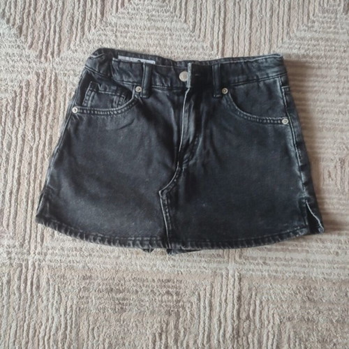 Zara denim skirt-shorts size 13-14 years black like new