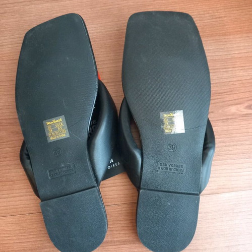 Slippers new, soft, slightly small, eco leather, size 39