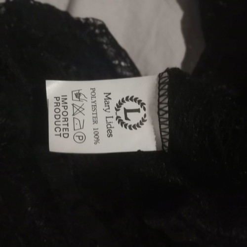 Mary Lides lace jacket new, size M/L, black