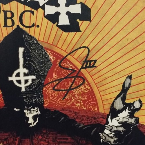 Ghost B.C. Infestissumam 2013 LP red vinyl near mint signed