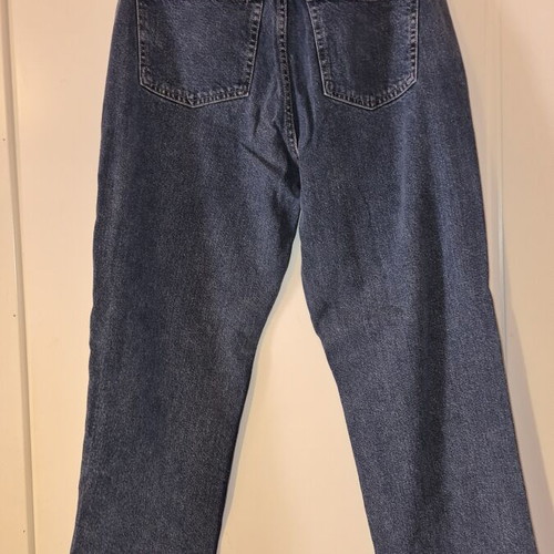 H&M Dark Blue High-Waisted Jeans New, Straight Fit, Size XL