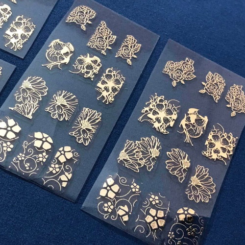 3D Nail Stickers pack of 4 new