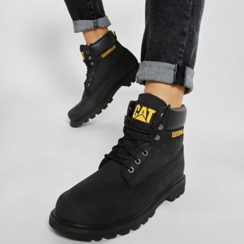CAT Colorado Boot women's new black nubuck leather size 37