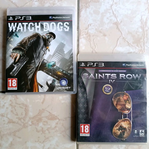 PS3 Games Bundle Watch Dogs and Saints Row IV like new
