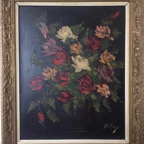 Metaxa painting oil on hardboard like new 45x60