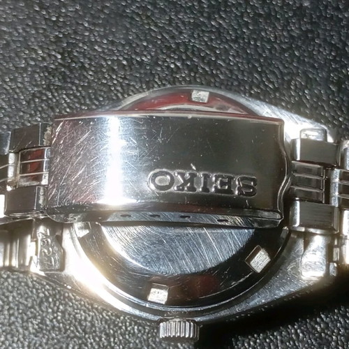 Seiko γυναικείο αυτόματο ρολόι vintage με μπλε καντράν και ατσάλινο μπρασελέ μεταχειρισμένο