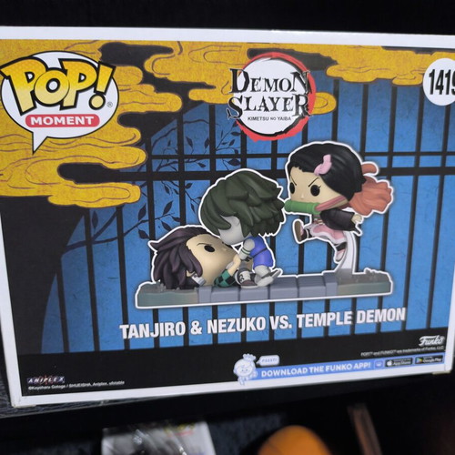 Demon Slayer Funko Pop! Tanjiro and Nezuko vs Temple Demon special edition like new