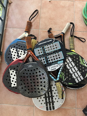 Ρακέτες Padel μεταχειρισμένες, πακέτο 8, Adidas Wilson Tretorn