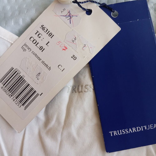 Trussardi Jeans white stylish tank top