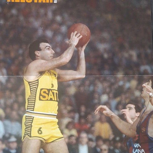 Basketball poster used, Nikos Galis Aris Greece national team