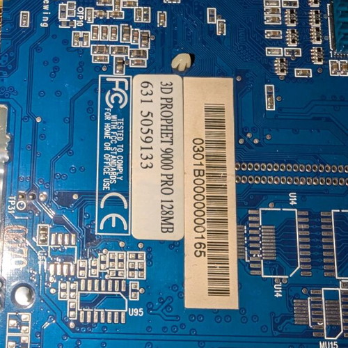 Hercules 3D Prophet 9000 Pro AGP 128MB used graphics card