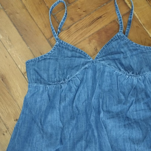 Denim mini dress with pockets, like new, Old Navy, blue, XXS
