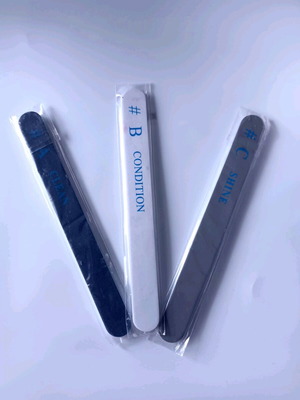 Nail files and buffer set of 3 new for cleaning, smoothing and polishing