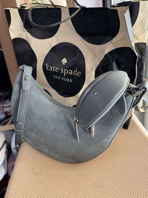 Kate Spade New York Duo Suede чанта тип хиаcти, тъмно петрол