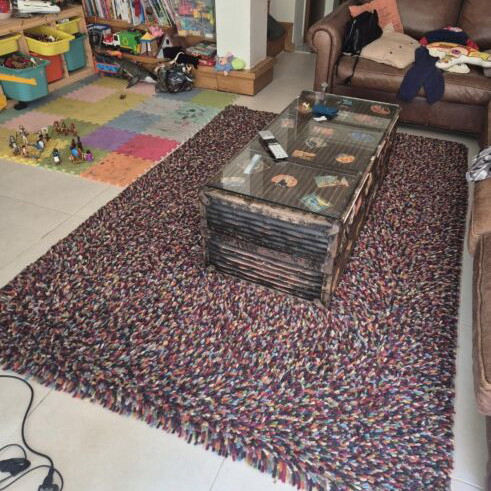 IKEA handmade rug, long pile