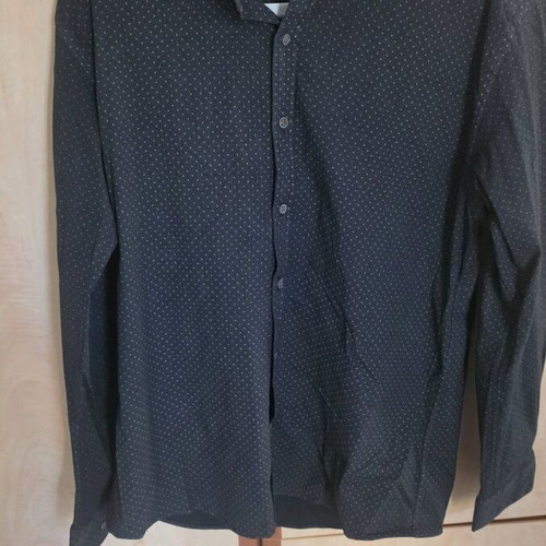 Berto Lucci men's shirt used, slim fit, black, XL