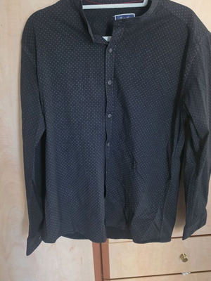Berto Lucci men's shirt used, slim fit, black, XL