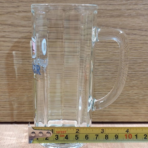 Paulaner beer set of two promotional glass mugs 250ml like new