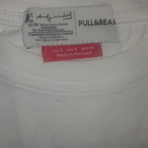 Pull & Bear Andy Warhol T-shirt size small new, white
