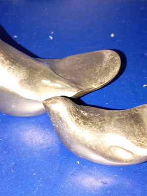 Bronze bird sculptures used, set of 2 pieces