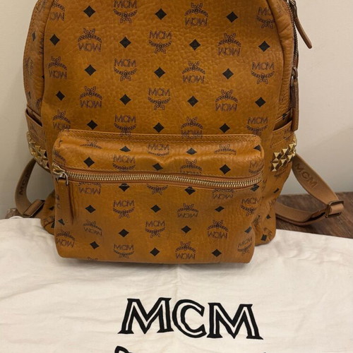 Unisex MCM backpack used, large size, beige