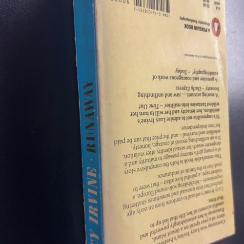 Runaway by Lucy Irvine used English book with missing pages