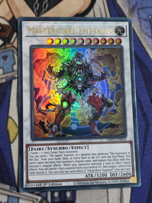 Masterflare Hyperion Synchro Monster κάρτα Yu-Gi-Oh! σαν καινούργιο