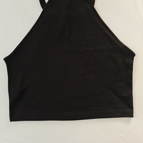 Zara black sleeveless crop top like new, size S