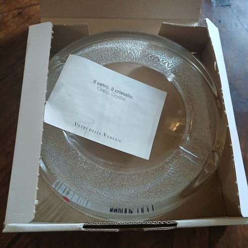 Filandia vodka ashtray new, crystal, 18 cm diameter