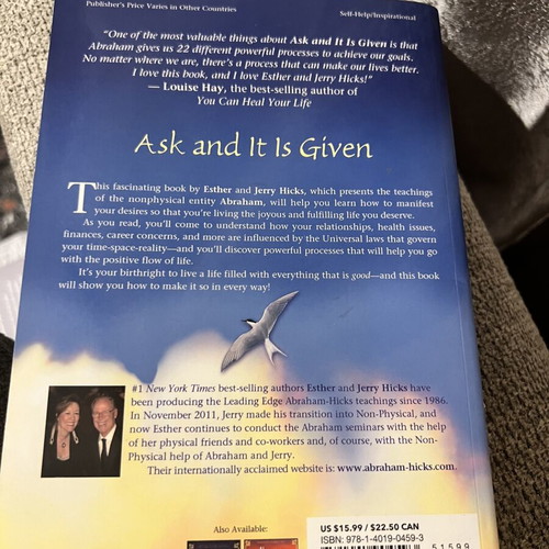 Ask and It Is Given book like new, English
