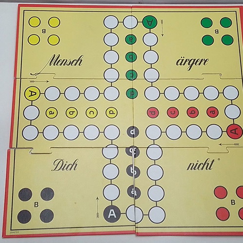 Mensch ärgere dich nicht board game used, complete