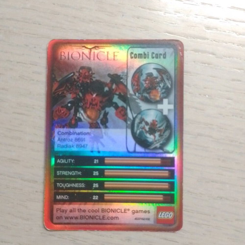 Lego Bionicle cards like new, collectible and authentic