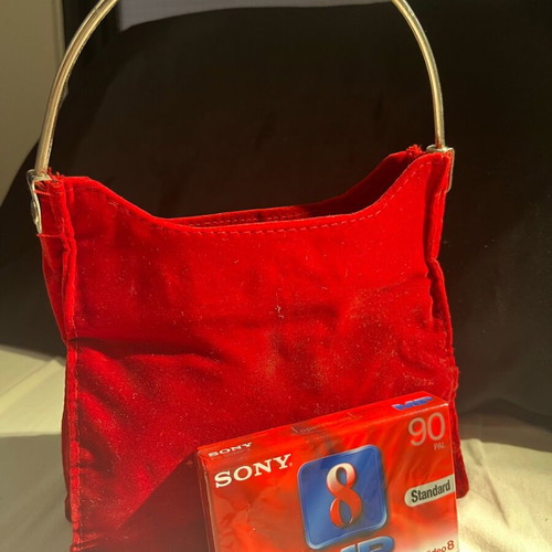 Vintage red velvet handbag Home Of Hai Pamela used