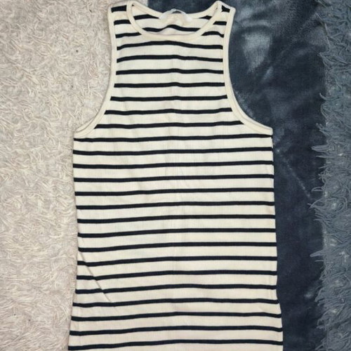 H&M striped sleeveless top new, size small