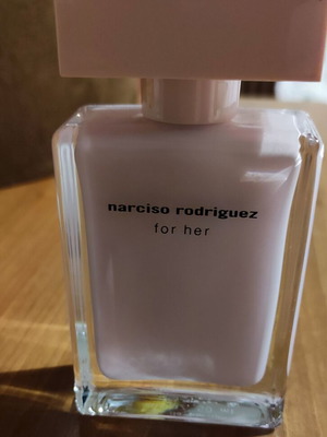 Narciso Rodriguez For Her Eau de Parfum bottle used, empty