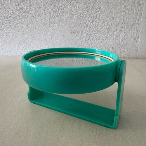 Turquoise Double-Sided Table Mirror like new