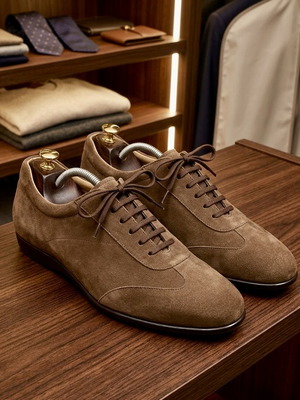 Salvatore Ferragamo Suede Sneaker Dress Shoes size 45 like new