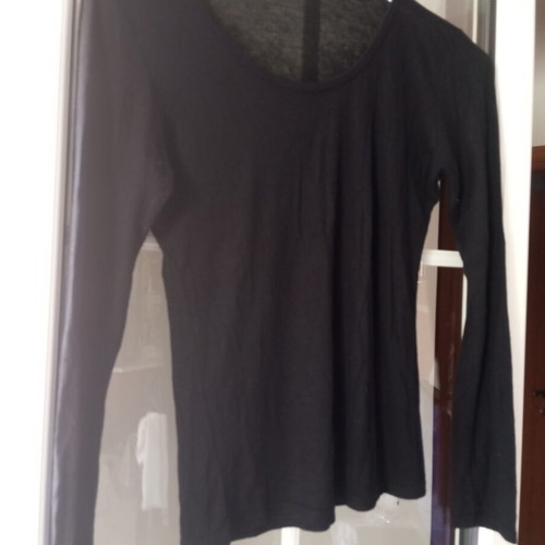 Blouse black, used, very thin, size S