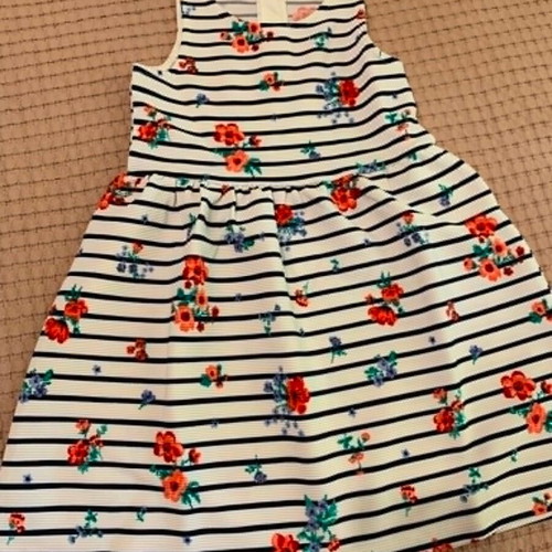H&M striped floral dress for toddlers 2-4 years, brand new