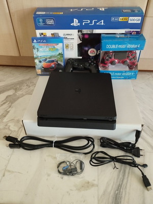 PlayStation 4 Slim 500GB σαν καινούργιο με The Crew Motorfest και 2 χειριστήρια