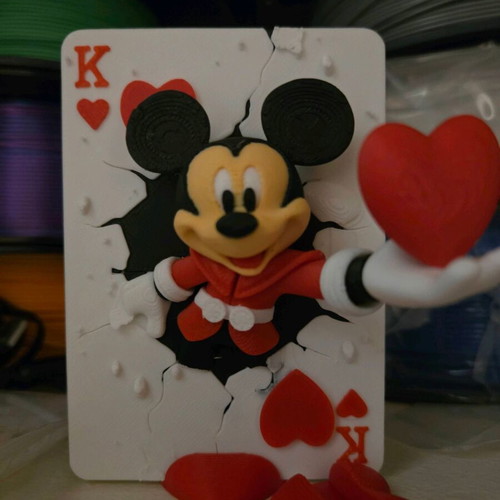 Collectible Disney decorative with Mickey and Minie 3D new
